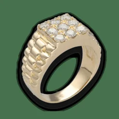 Bague Chevalière diamants 1,00 Ct