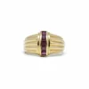 Bague Chevalière ligne Rubis