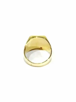 Bague Chevalière or et diamants