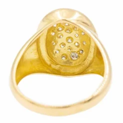 Bague Chevalière Or jaune Diamant