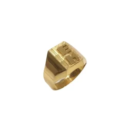 Bague Chevalière Or monogrammée EH