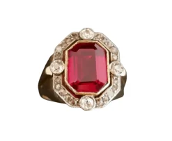 Bague chevalière Tank Diamants, Or