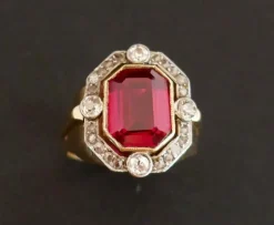 Bague chevalière Tank Diamants, Or