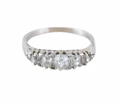 BAGUE "CHIMERE" ART DECO, PLATINE