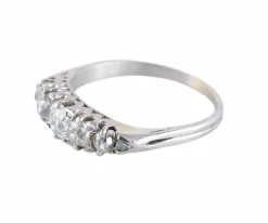 BAGUE "CHIMERE" ART DECO, PLATINE