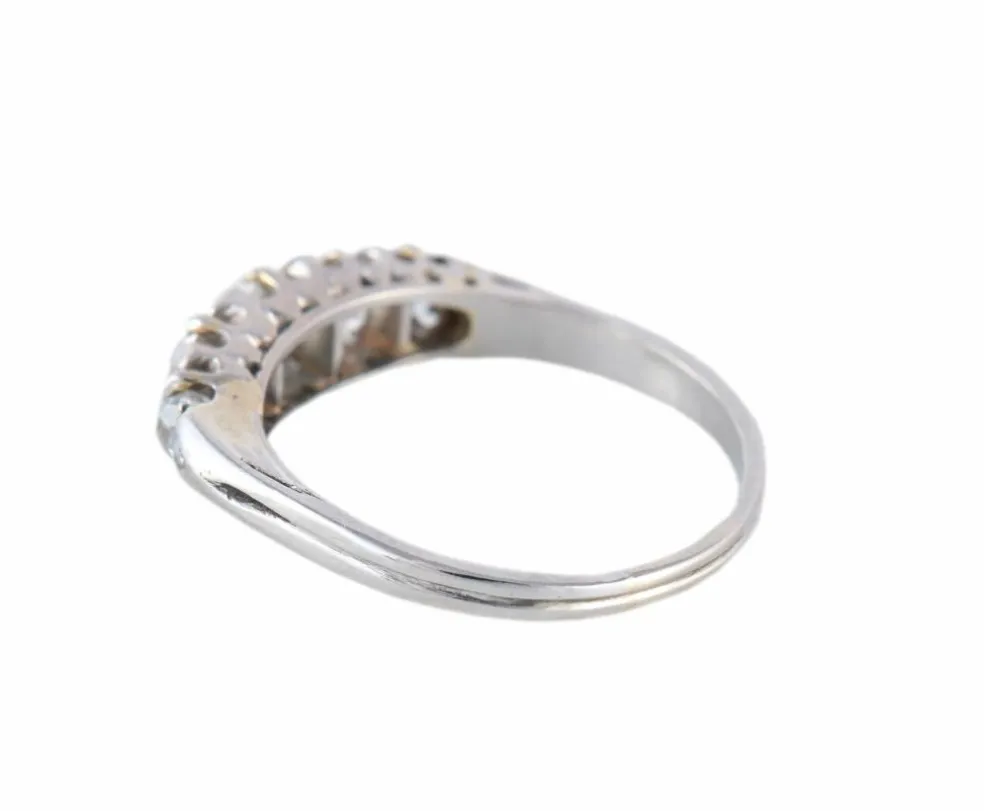 BAGUE "CHIMERE" ART DECO, PLATINE
