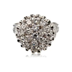 Bague chou diamants