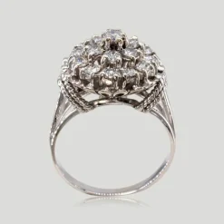 Bague chou diamants