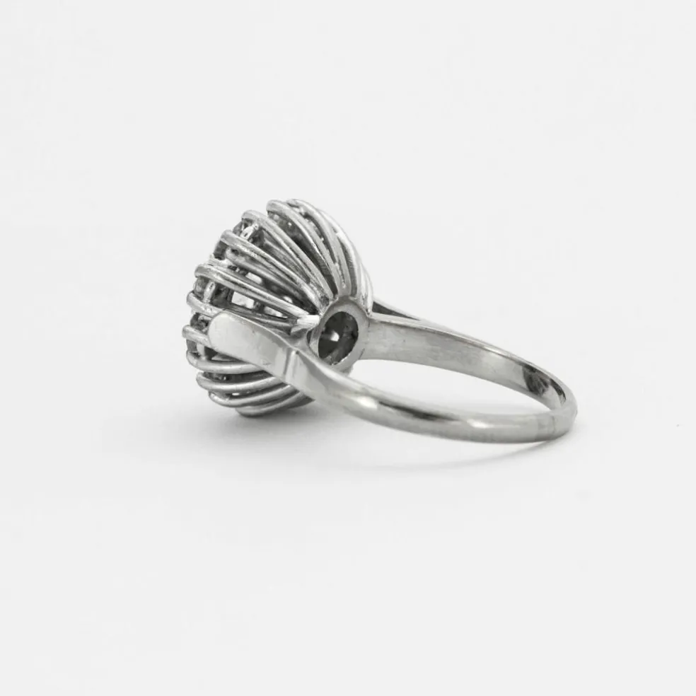 Bague Chou diamants or gris