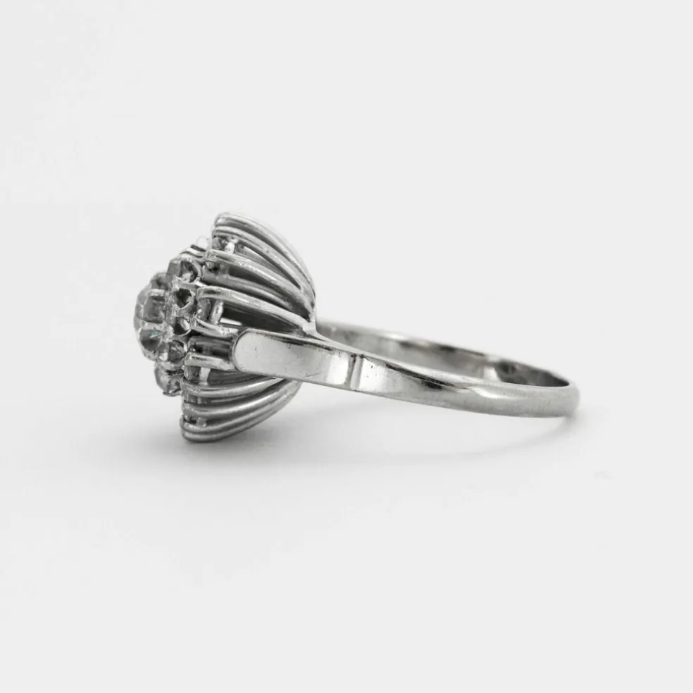 Bague Chou diamants or gris