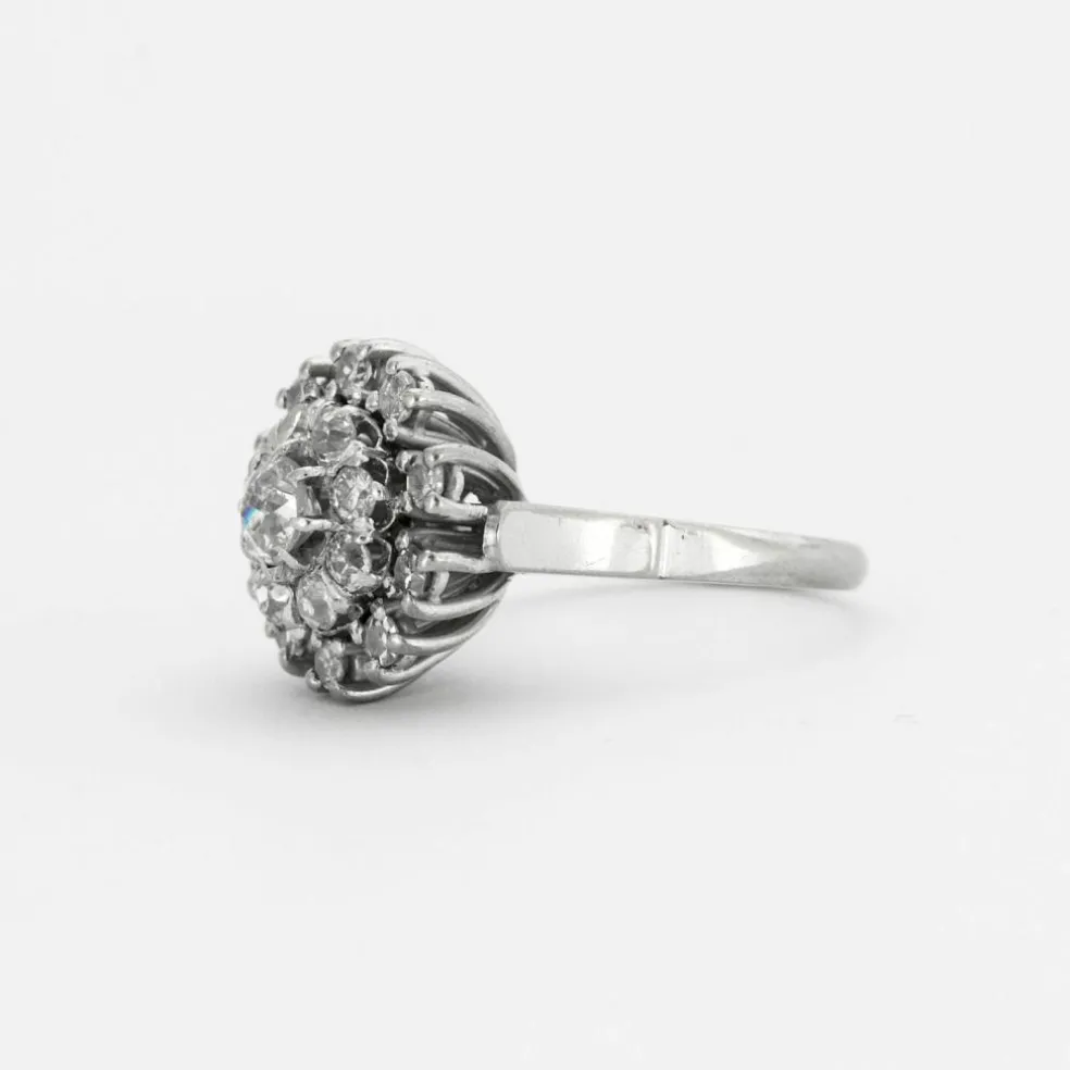Bague Chou diamants or gris