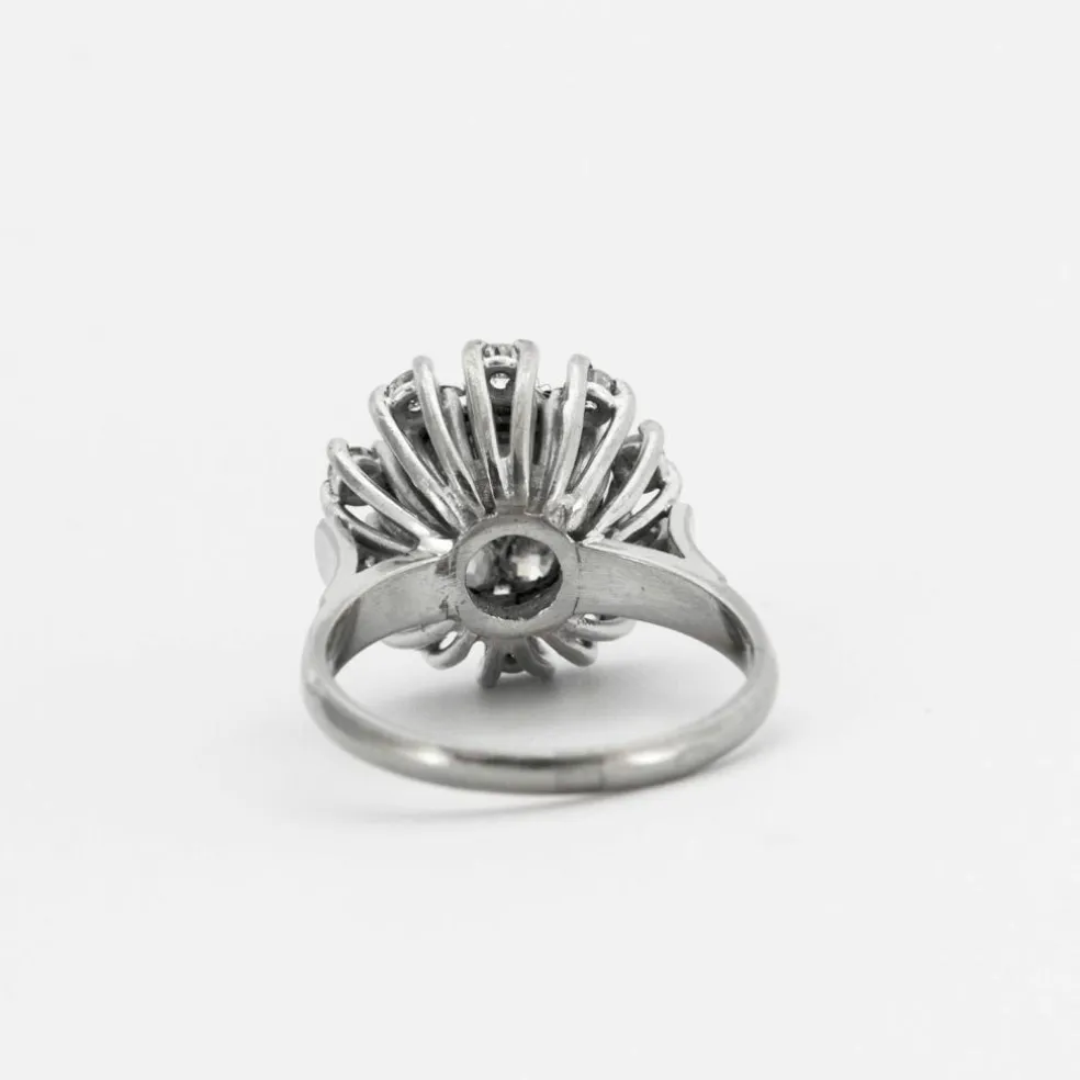 Bague Chou diamants or gris