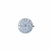 Bague Cible Ronde Art Deco Diamants 1,60 Cts