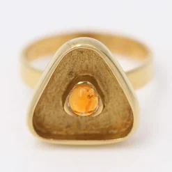 Bague Citrine Cabochons