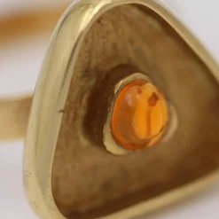 Bague Citrine Cabochons