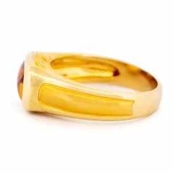Bague Citrine Deux Têtes de Puma