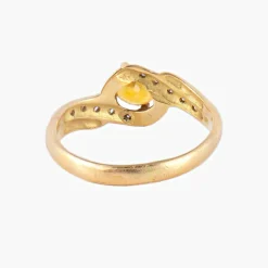 Bague Citrine Diamants