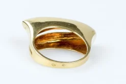 Bague citrine en or jaune 18 carats