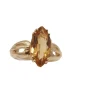 Bague citrine or jaune