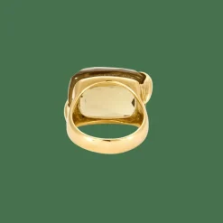 BAGUE CITRINE OR JAUNE