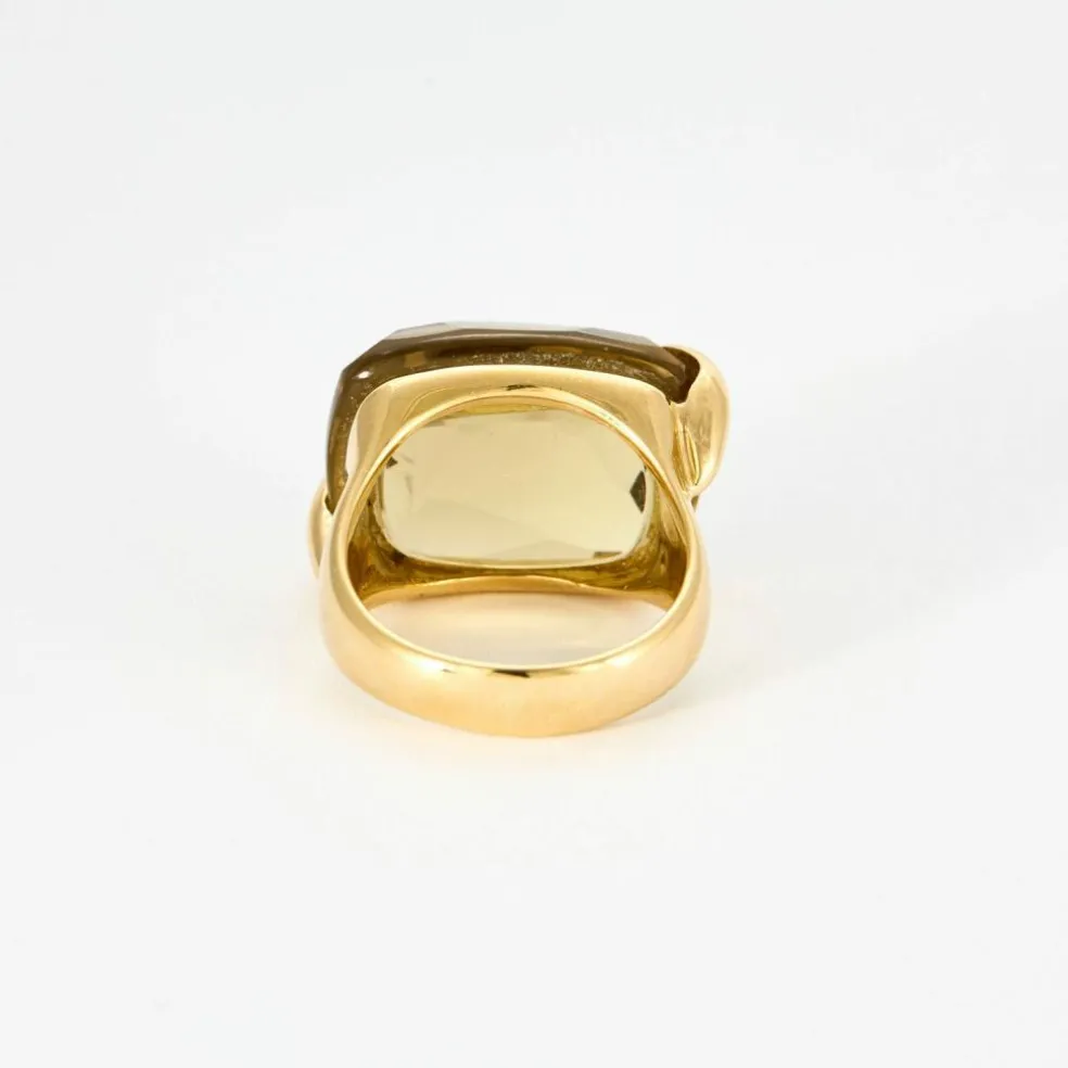 BAGUE CITRINE OR JAUNE