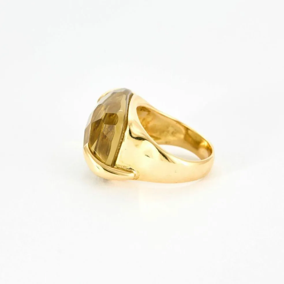 BAGUE CITRINE OR JAUNE