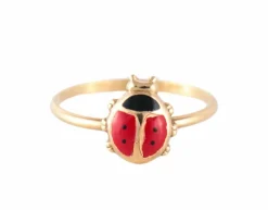 BAGUE "COCCINELLE" OR