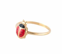 BAGUE "COCCINELLE" OR