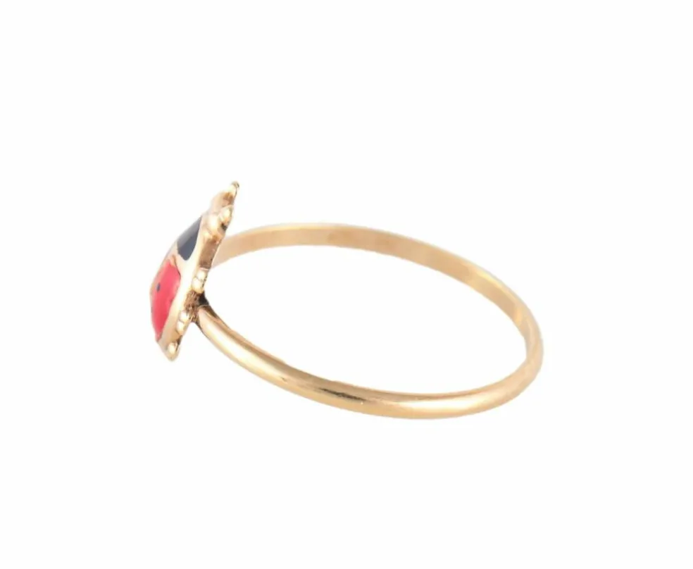 BAGUE "COCCINELLE" OR