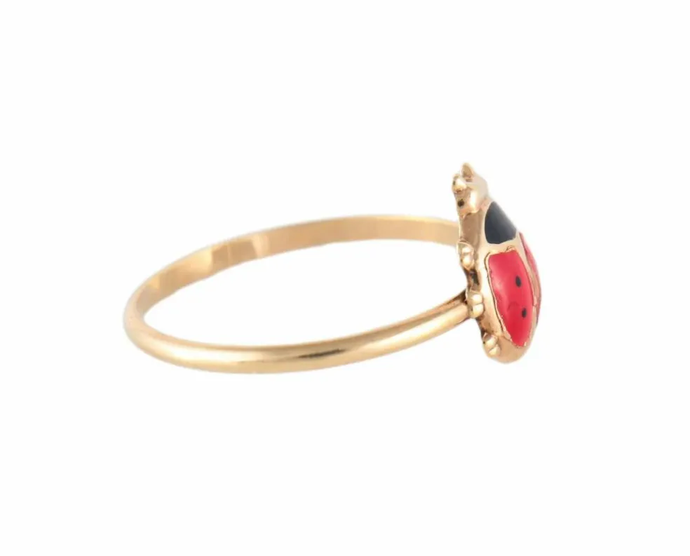 BAGUE "COCCINELLE" OR