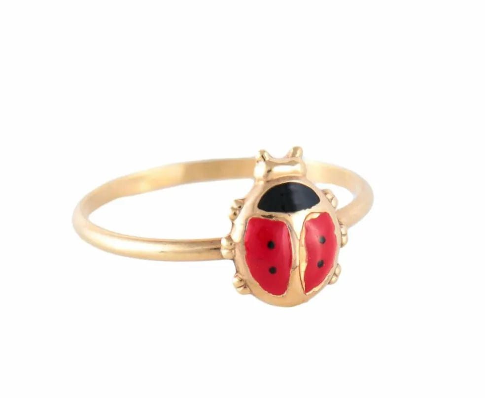 BAGUE "COCCINELLE" OR