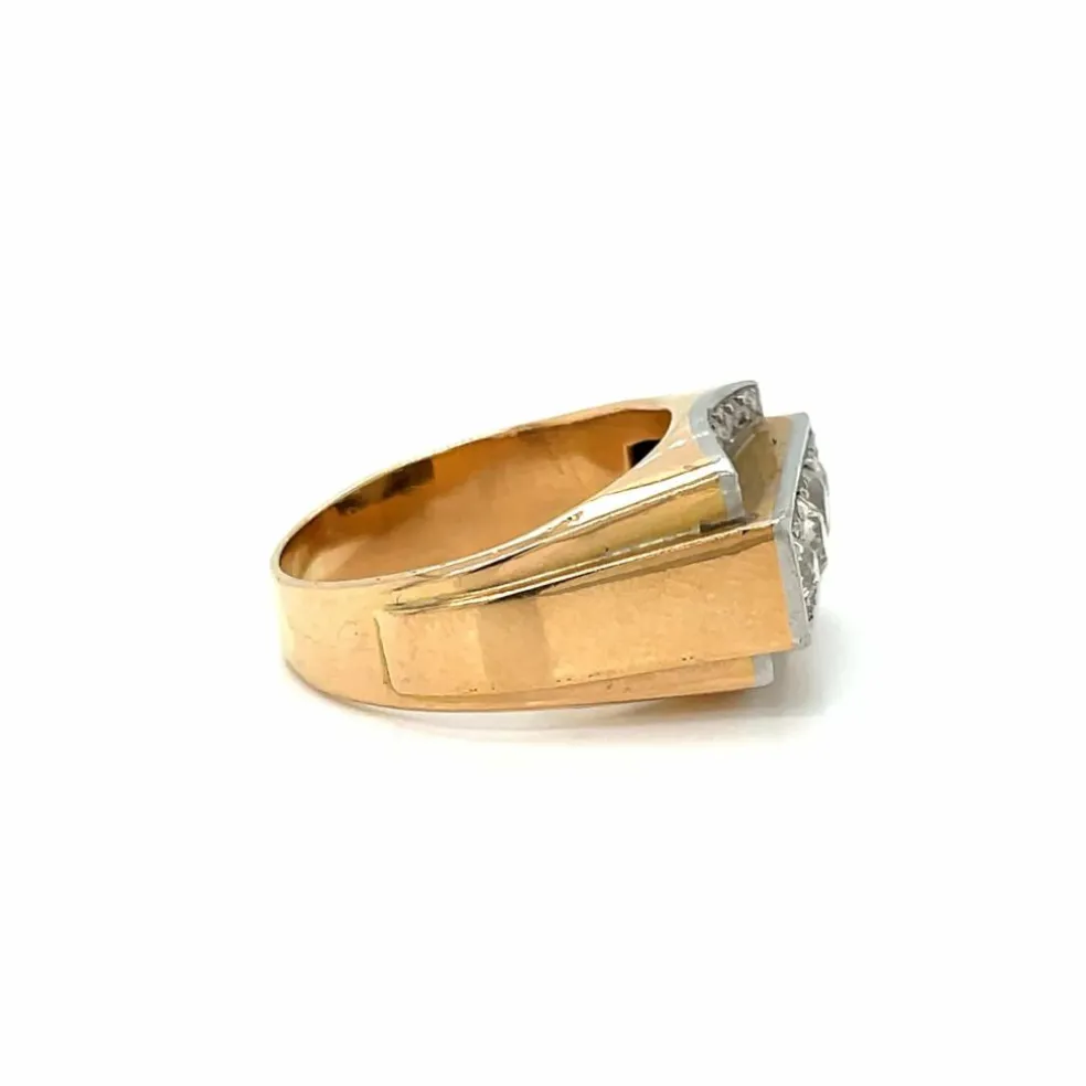 Bague Cocktail Art Déco Diamants
