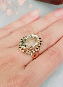 Bague cocktail Béryl vert