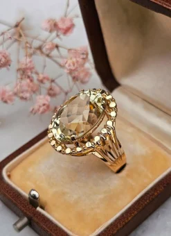 Bague cocktail Béryl vert