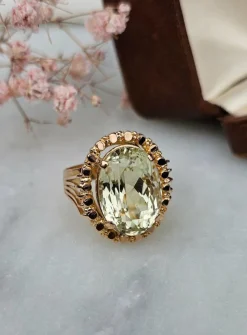 Bague cocktail Béryl vert