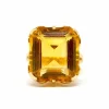Bague cocktail citrine or jaune