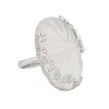 Bague Cocktail cristal de roche et diamant