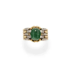 Bague cocktail diamant émeraude Legnazzi 4,50 carats