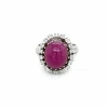 Bague cocktail Diamant Rubis