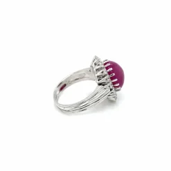 Bague cocktail Diamant Rubis