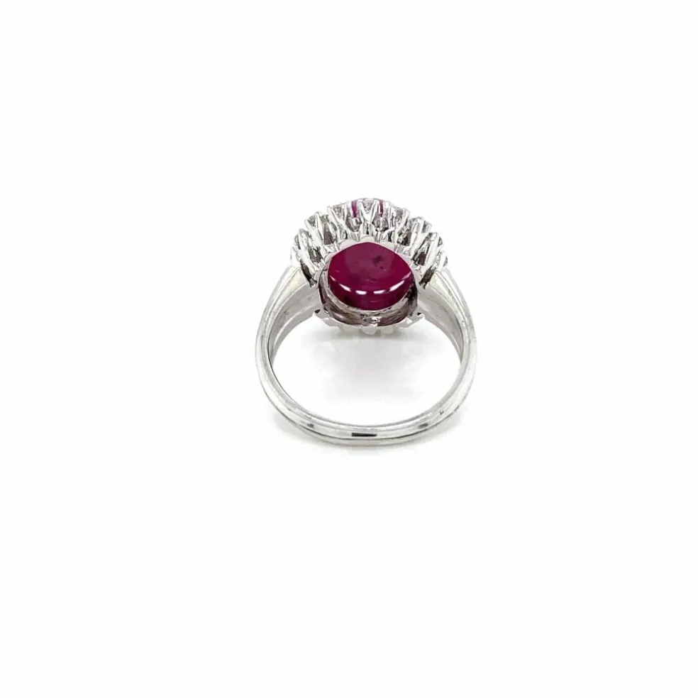Bague cocktail Diamant Rubis