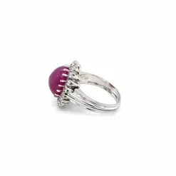 Bague cocktail Diamant Rubis