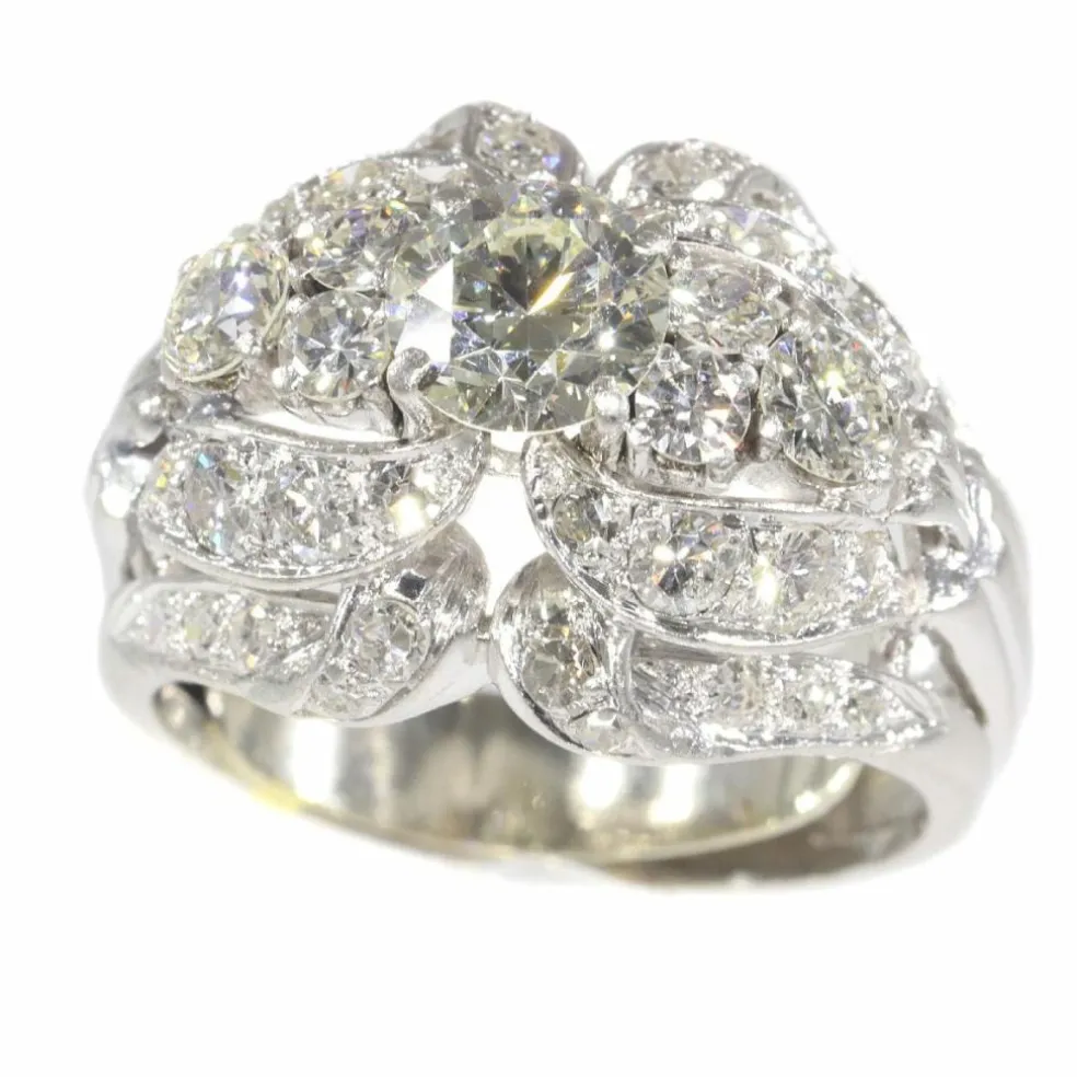 Bague cocktail diamants