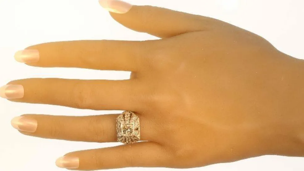 Bague cocktail diamants