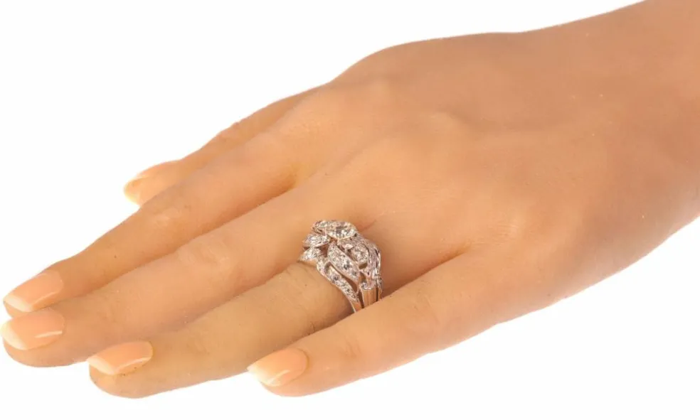 Bague cocktail diamants