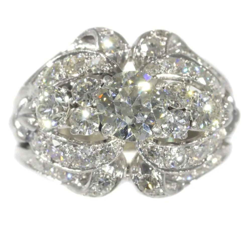 Bague cocktail diamants