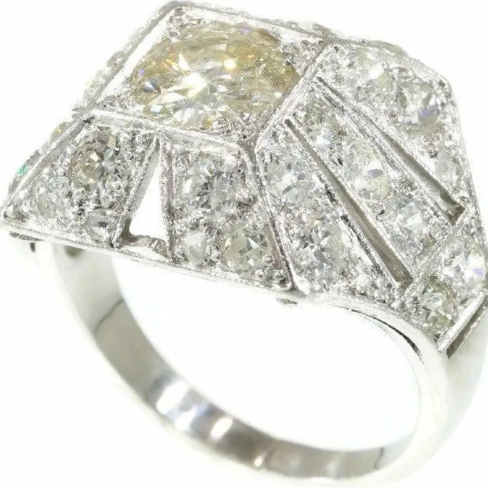 Bague cocktail diamants