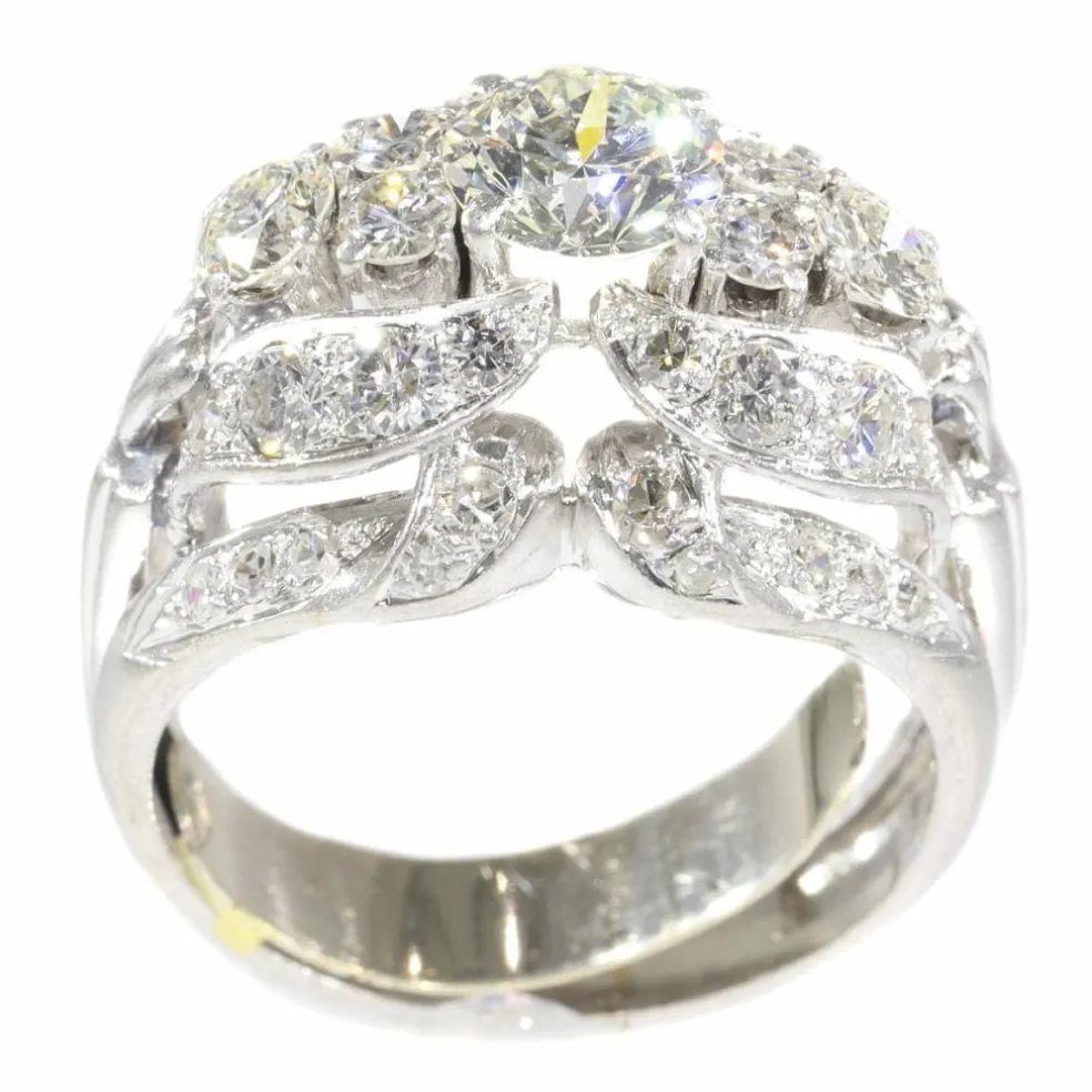 Bague cocktail diamants