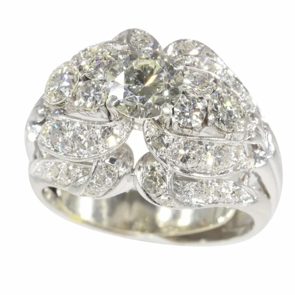 Bague cocktail diamants