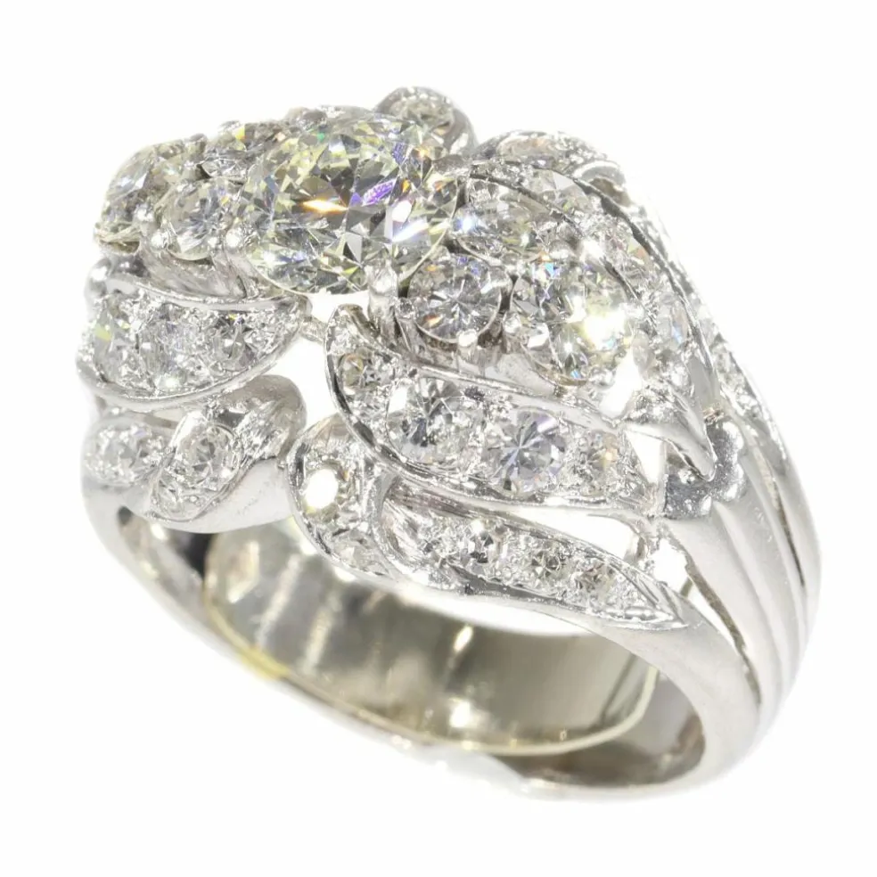 Bague cocktail diamants